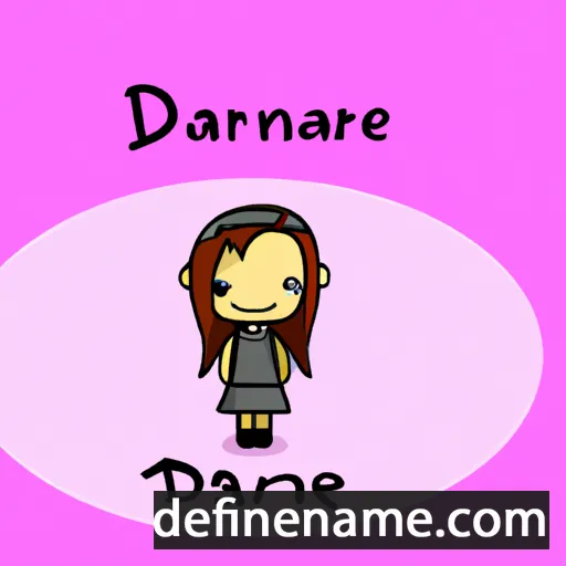 cartoon of the name Daranee