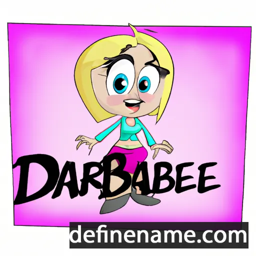 cartoon of the name Darbie