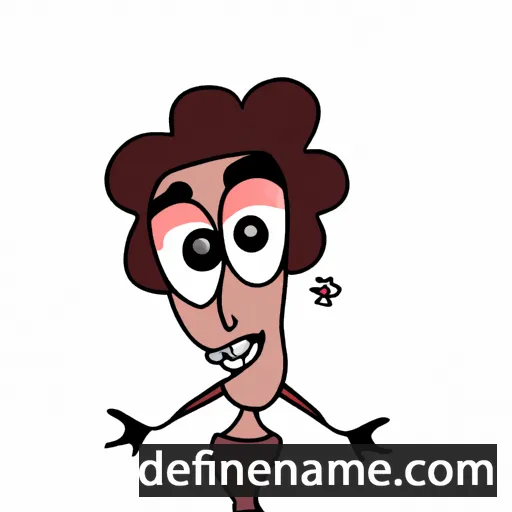 cartoon of the name Darbye