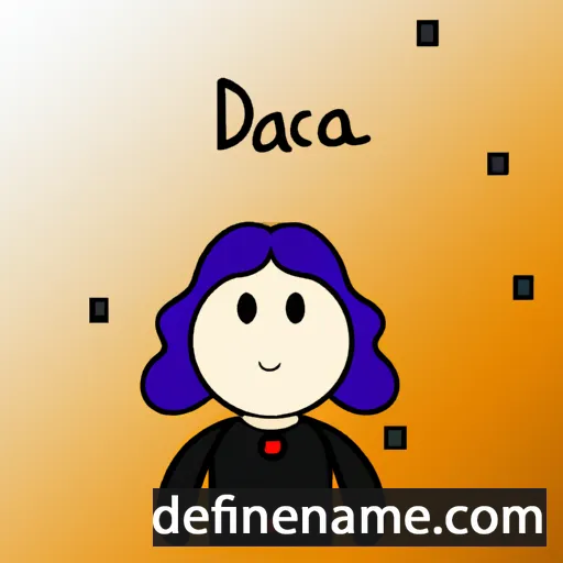 cartoon of the name Darča