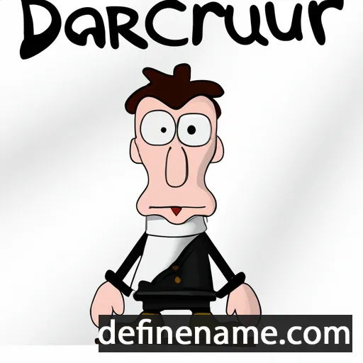 cartoon of the name Darcourt