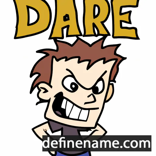 cartoon of the name Dare