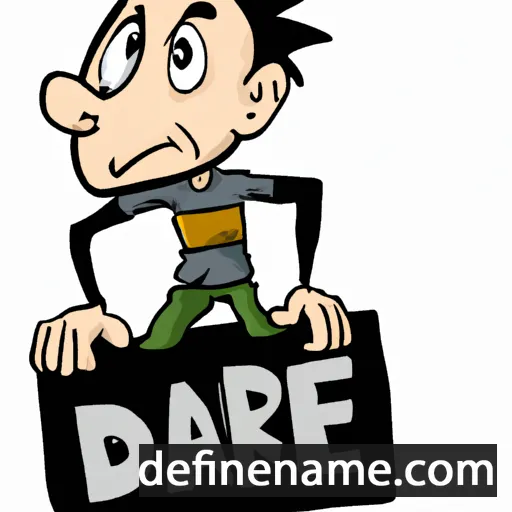 cartoon of the name Dare