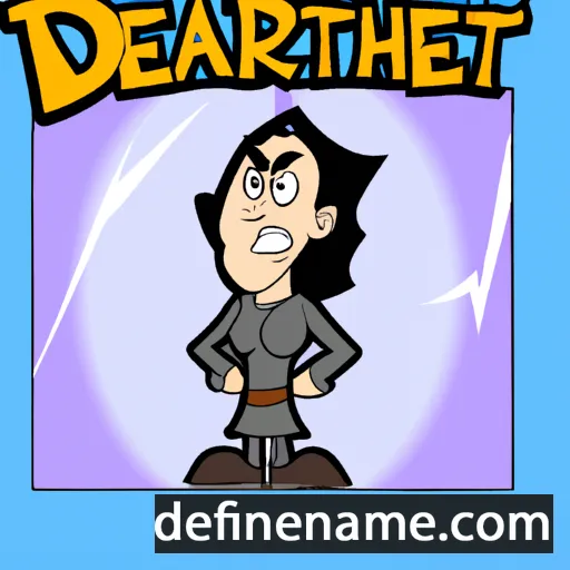 cartoon of the name Dareth