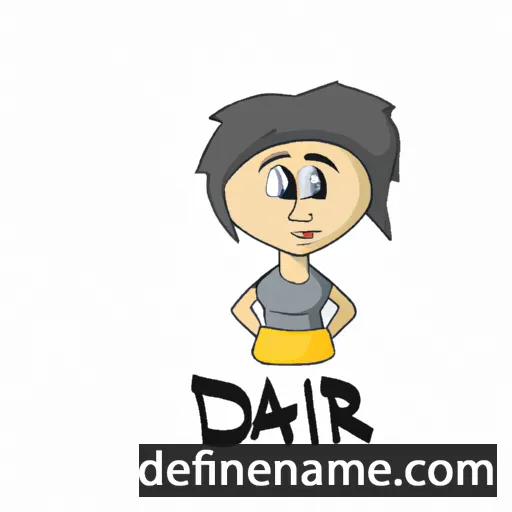 cartoon of the name Dari