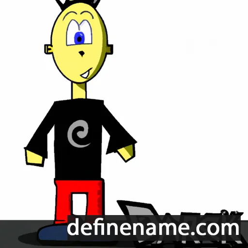 cartoon of the name Darick