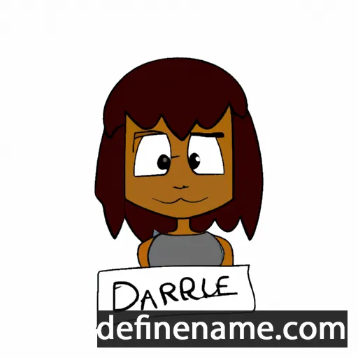 cartoon of the name Dariele