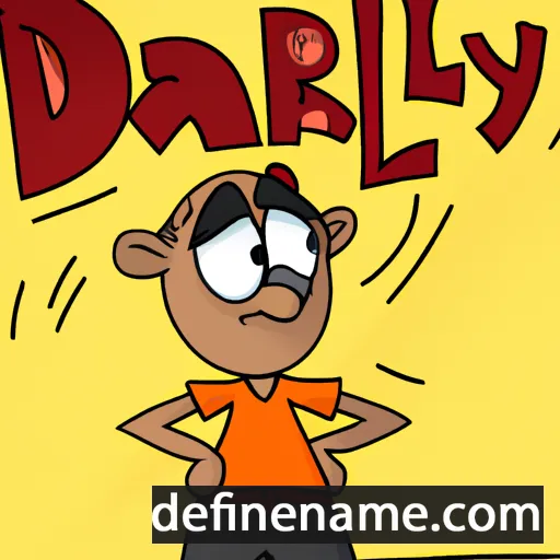 cartoon of the name Darly