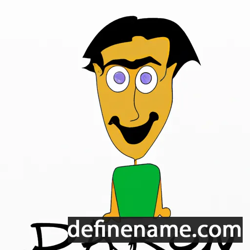 cartoon of the name Daron