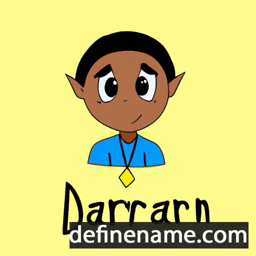 cartoon of the name Darrian