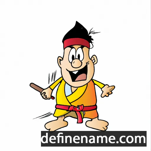 cartoon of the name Darsono