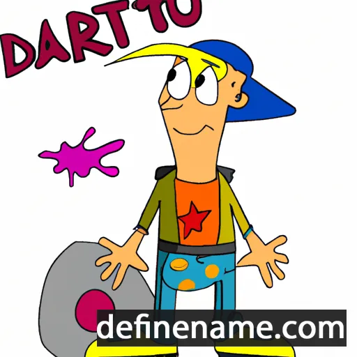 cartoon of the name Darto