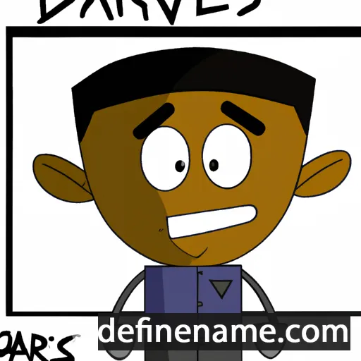 cartoon of the name Darvis