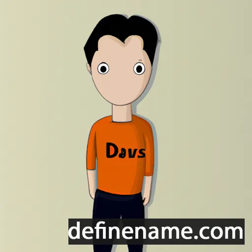 cartoon of the name Dāvids