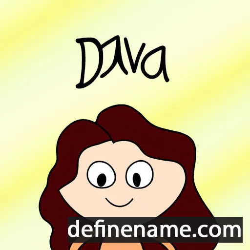 cartoon of the name Davida