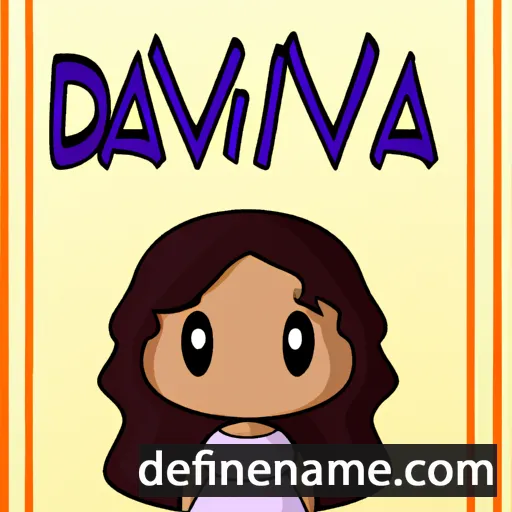 cartoon of the name Davinia