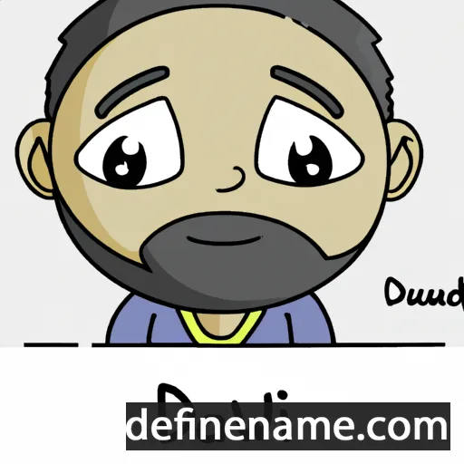 cartoon of the name Dawud