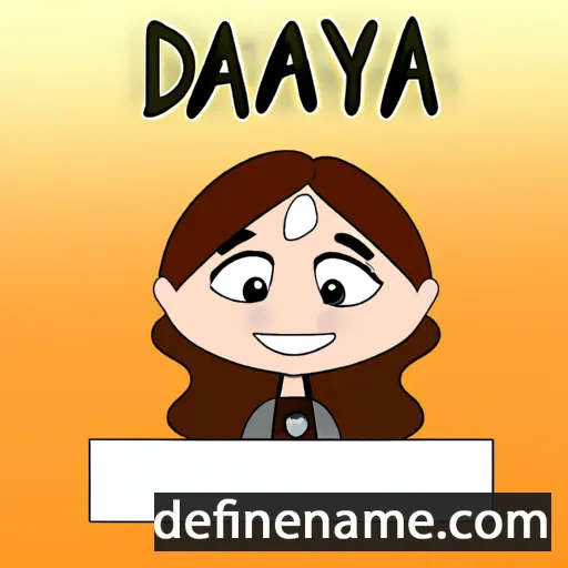 cartoon of the name Dayna