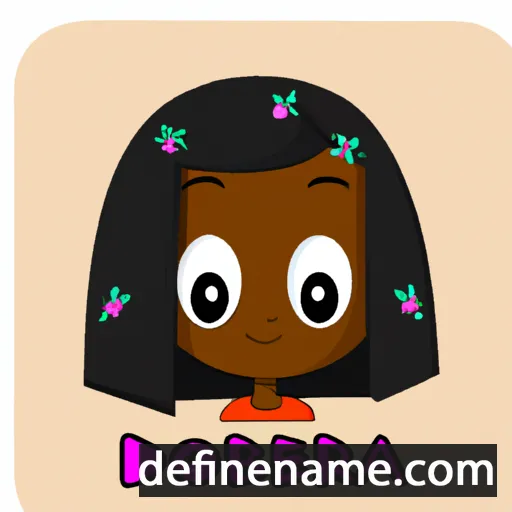 cartoon of the name Débora