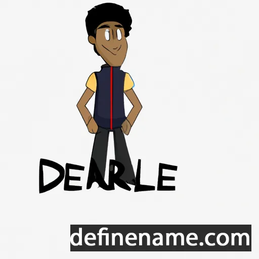 cartoon of the name DeAndre