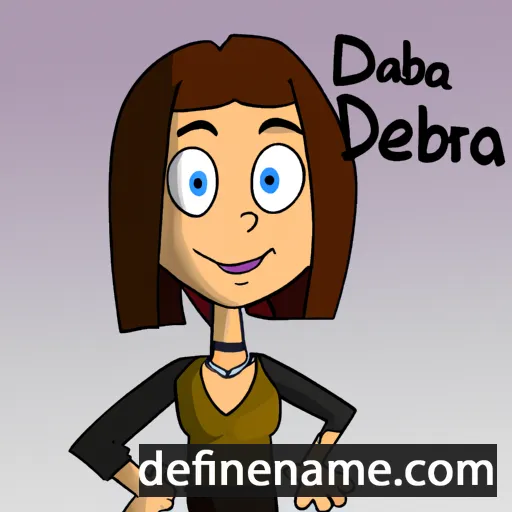 cartoon of the name Debra