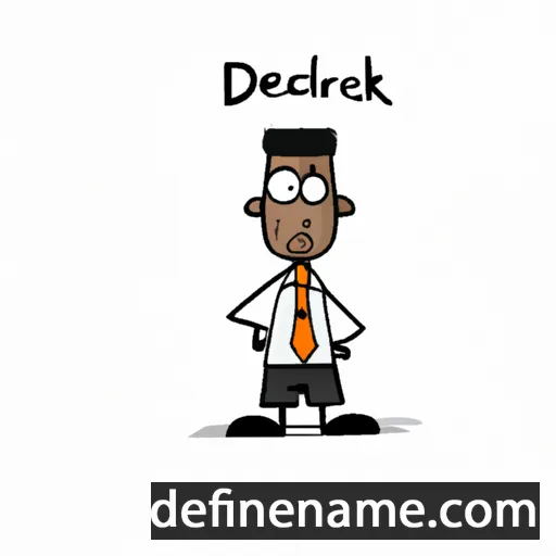 cartoon of the name Dederick