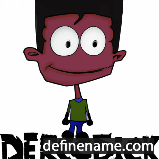 cartoon of the name Dedrick