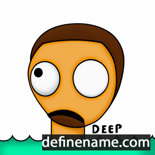 cartoon of the name Deep