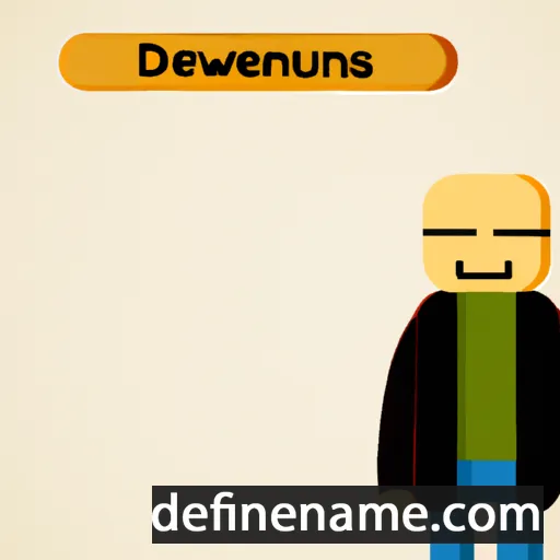 cartoon of the name Dehgewanus