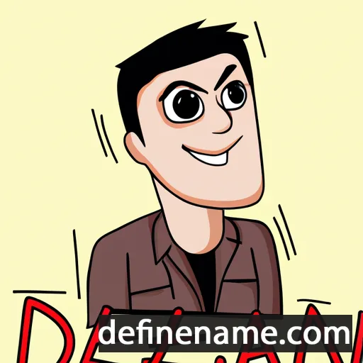 cartoon of the name Dejan