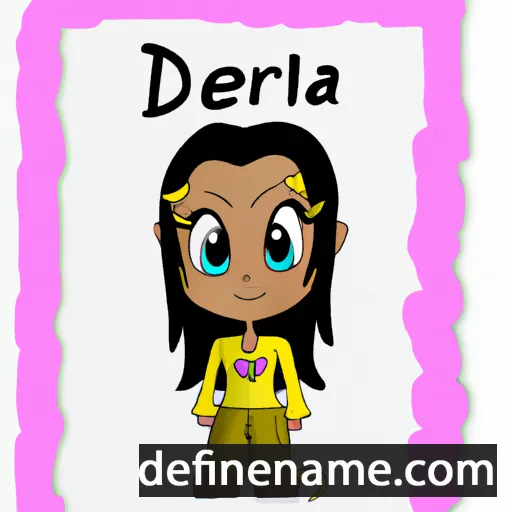 cartoon of the name Delara