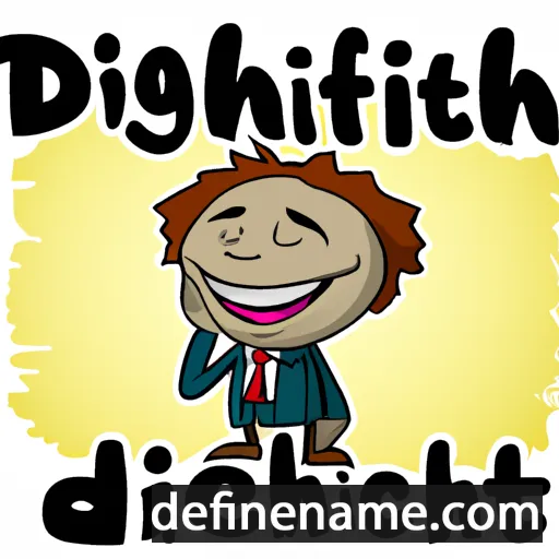 cartoon of the name Delight