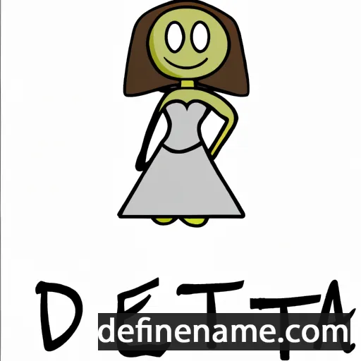 cartoon of the name Delta