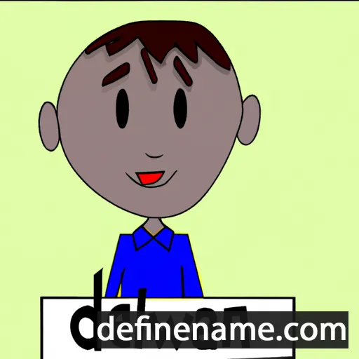 cartoon of the name Delwyn