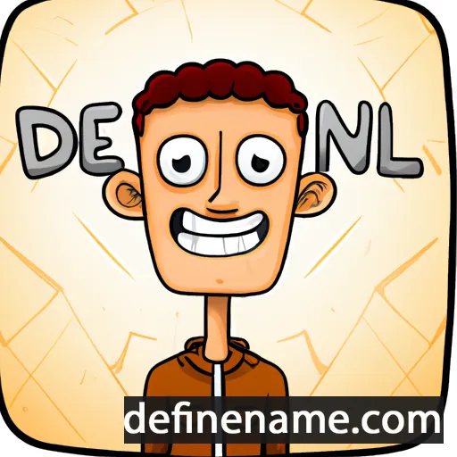 cartoon of the name Deniel