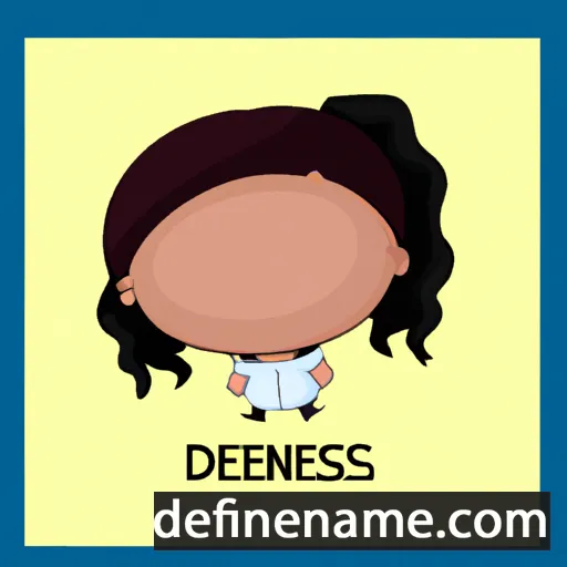 cartoon of the name Denise