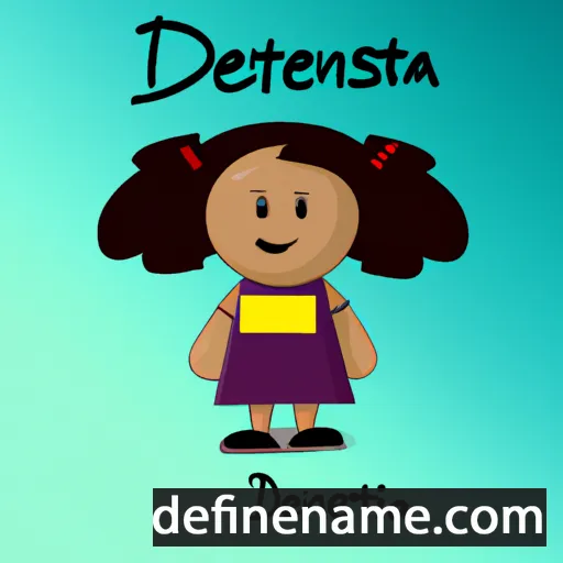 cartoon of the name Denitsa