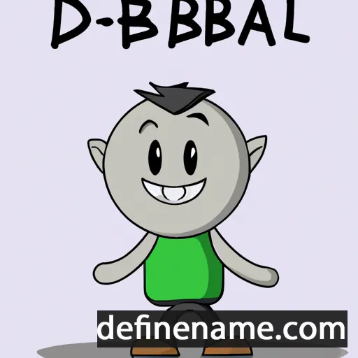 cartoon of the name Derbáil