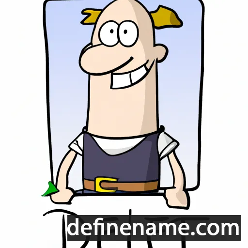 cartoon of the name Detlef