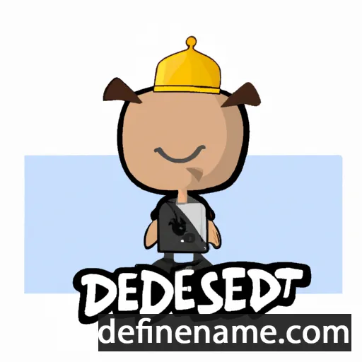 cartoon of the name Deusdedit