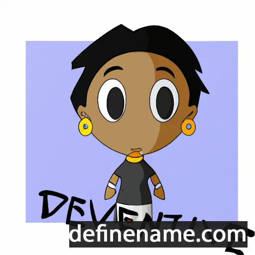 cartoon of the name Devante