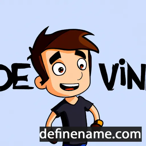 cartoon of the name Devin