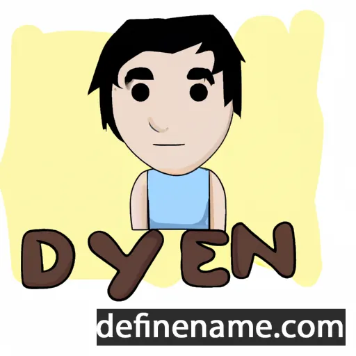 cartoon of the name Deyan