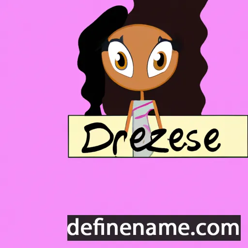 cartoon of the name Deziree