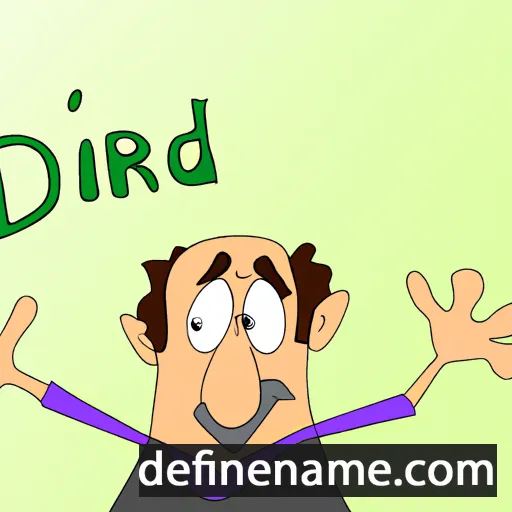 cartoon of the name Diarmad