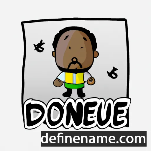 cartoon of the name Dieudonné