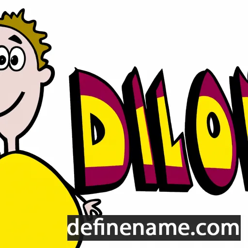 cartoon of the name Dillon