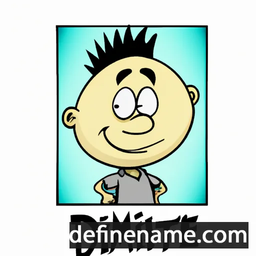 cartoon of the name Dimitrije