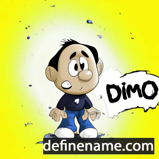 cartoon of the name Dimo