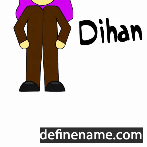 cartoon of the name Dinah